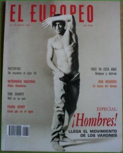 portada del especial Hombres publicado en la revista el europeo número 39 (enero 1992)